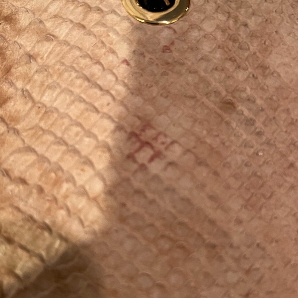 TOUS --  Python Crossbody Bag -- Gold Chain -- Animal Print -- Dust Bag - Picture 10 of 10